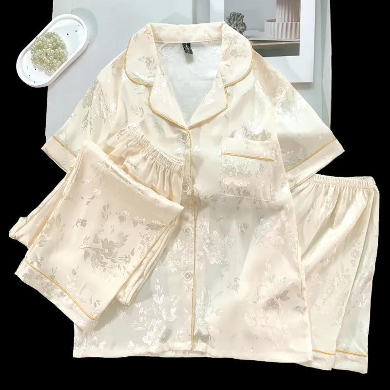 WANANNI Pajama Set Women's Apricot-1