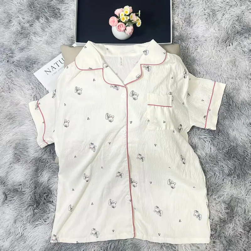 WANANNI Pajama Set Women's White-3