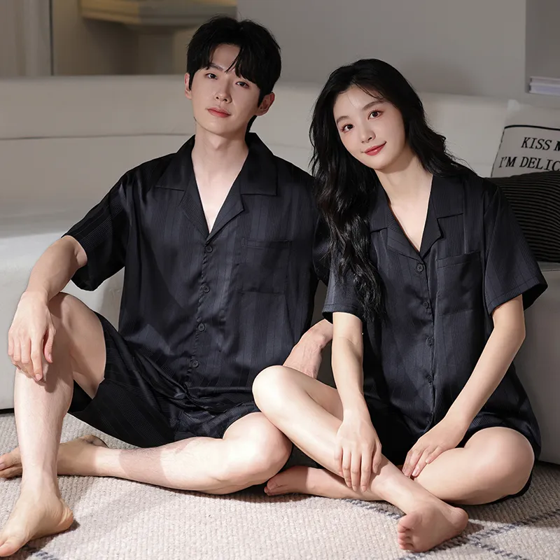 WANANNI Pajama Set Unisex Black-3