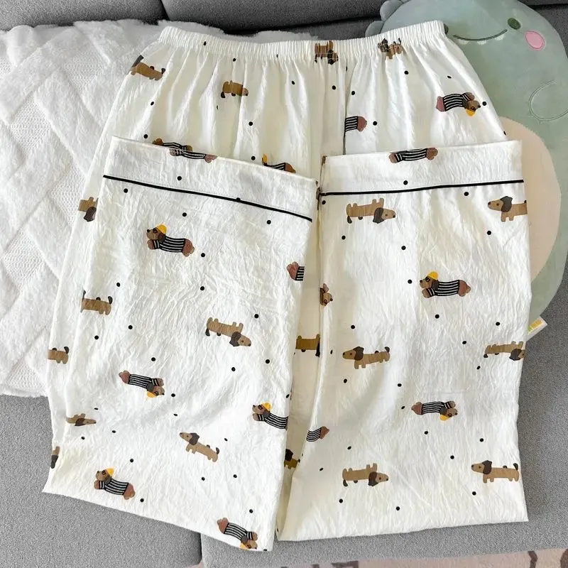 WANANNI Pajama Set Women's Apricot White-3