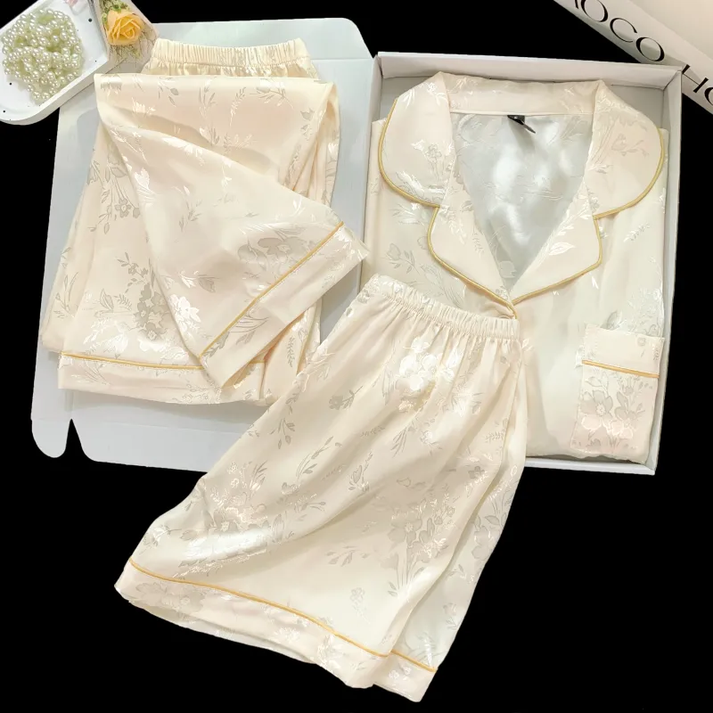 WANANNI Pajama Set Women's Apricot-3
