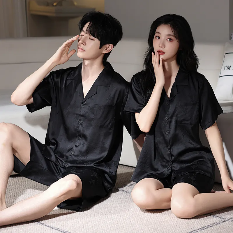 WANANNI Pajama Set Unisex Black-3