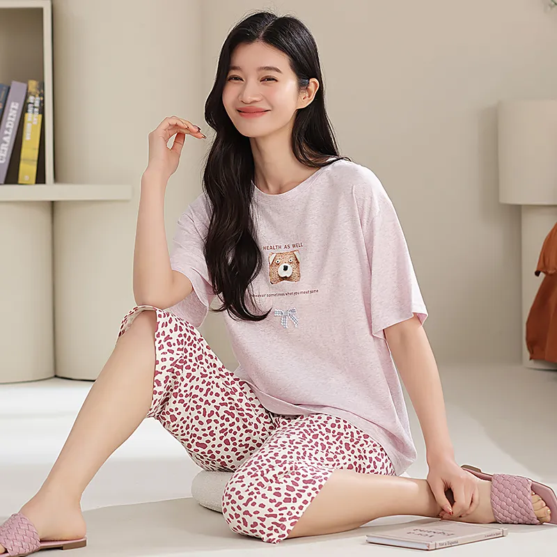 WANANNI Pajama Set Women's Purple Pink-4