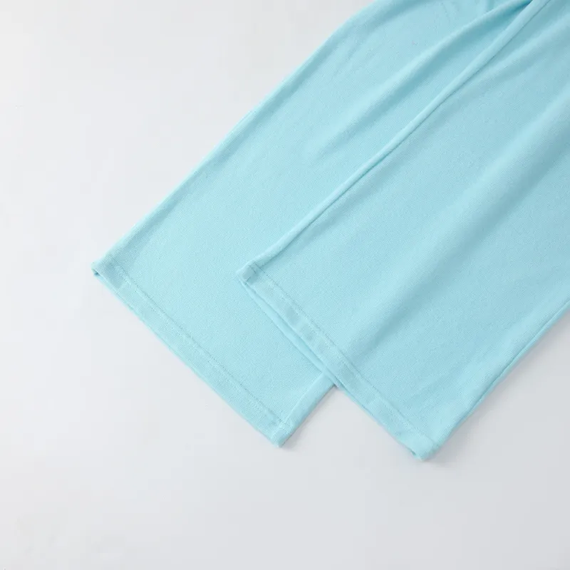 WANANNI Pajama Set Women's Fluorescent Blue-7