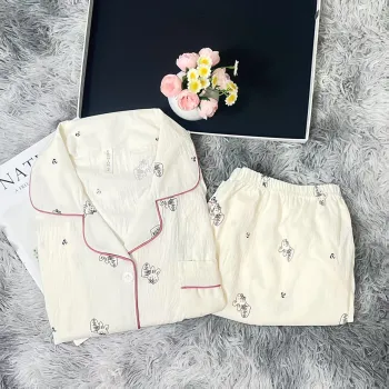 WANANNI Pajama Set Women's White