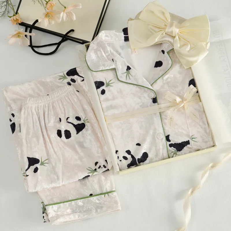 WANANNI Pajama Set Women's White-2
