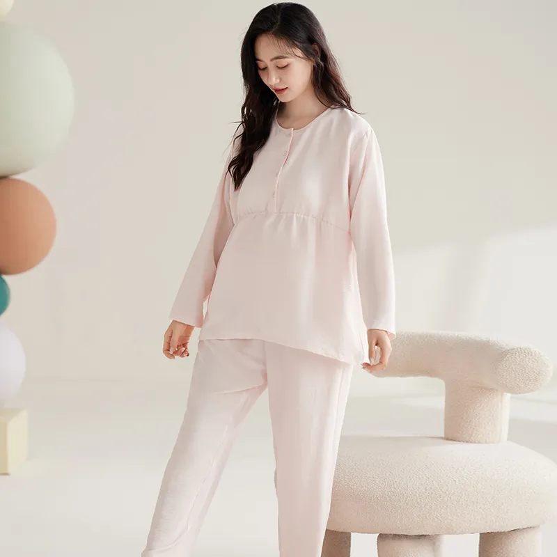 WANANNI Pajama Set Women's Light Pink-7