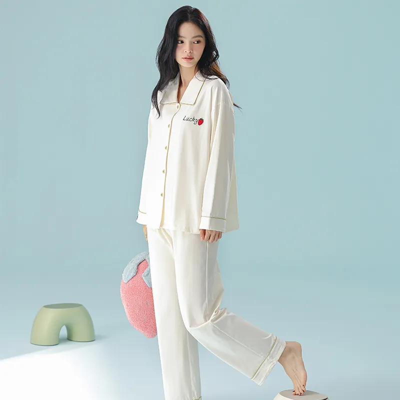 WANANNI Pajama Set Women's White-7