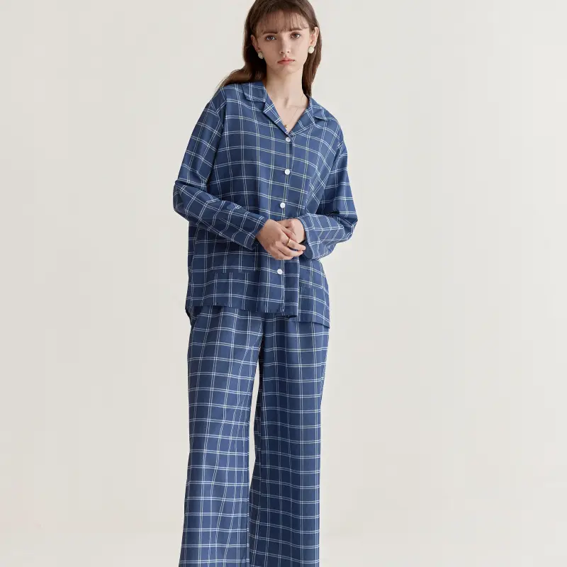 WANANNI Pajama Gift Box Women's Mountain Mist Blue-1