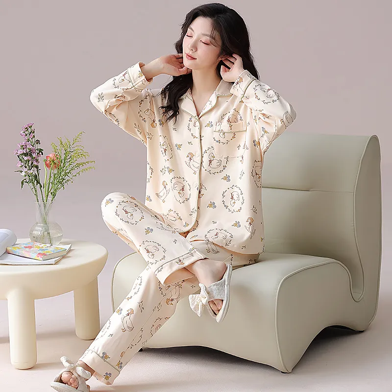 WANANNI Pajama Set Women's Apricot-1