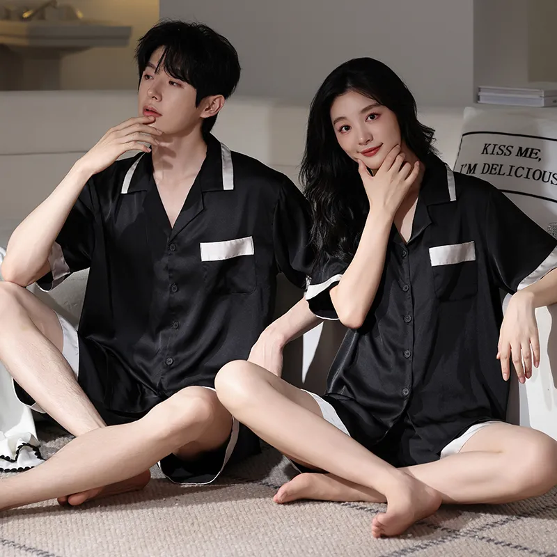 WANANNI Pajama Set Unisex Black-6