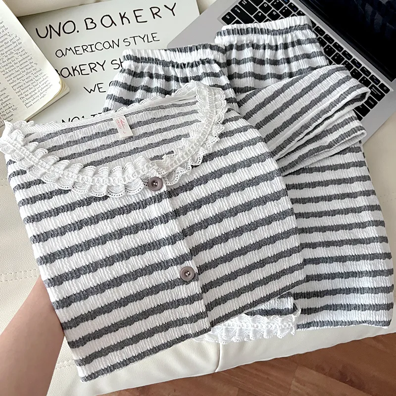 WANANNI Pajama Set Women's Gray-3