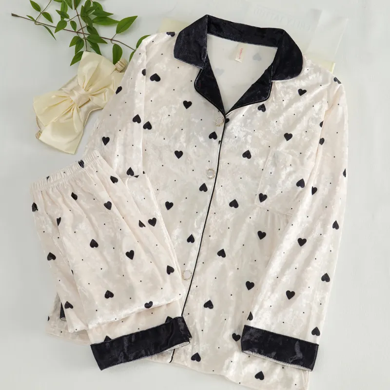WANANNI Pajama Set Women's White-1
