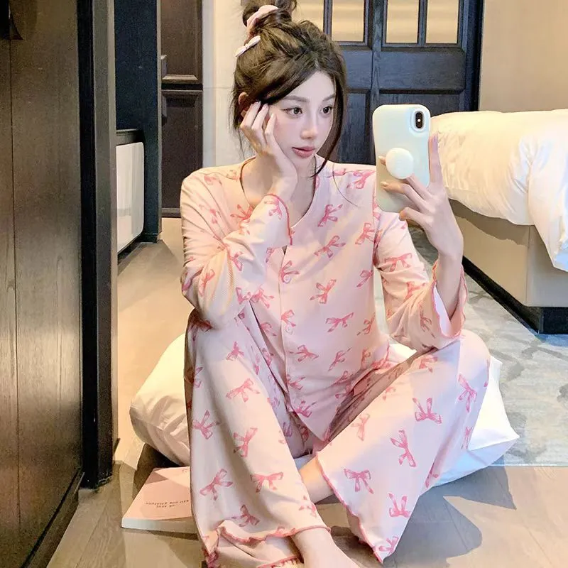 WANANNI Pajama Set Women's Cherry Blossom Pink-4
