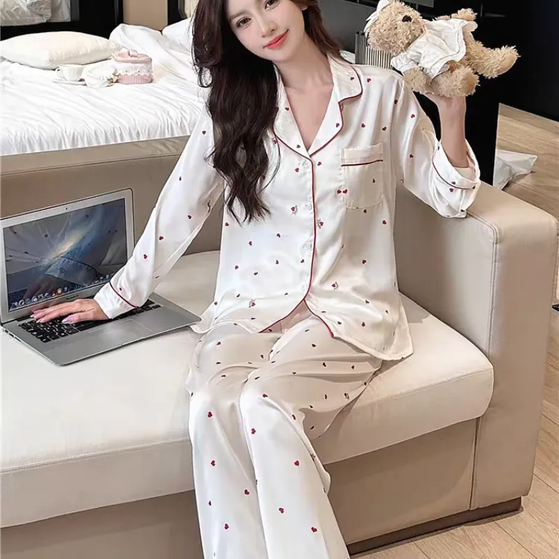 WANANNI Pajama Set Women's White-2