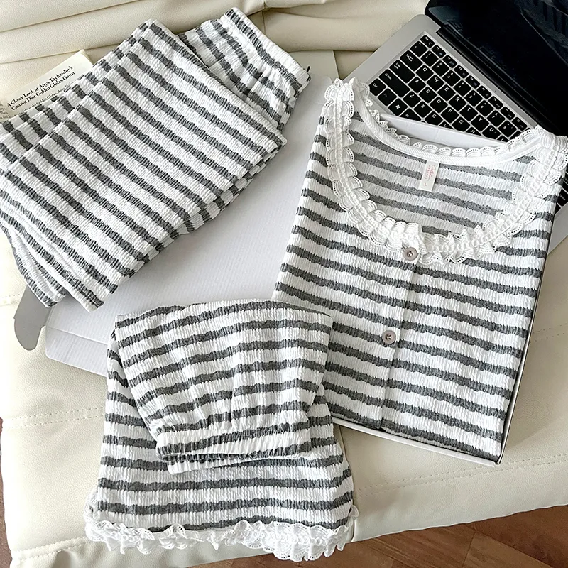 WANANNI Pajama Set Women's Gray-2
