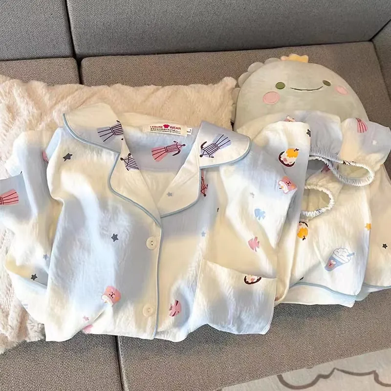 WANANNI Pajama Set Women's Sky Blue-4