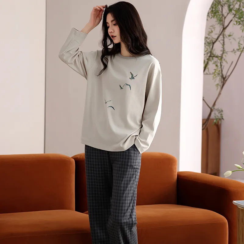 WANANNI Pajama Set Women's Apricot-7
