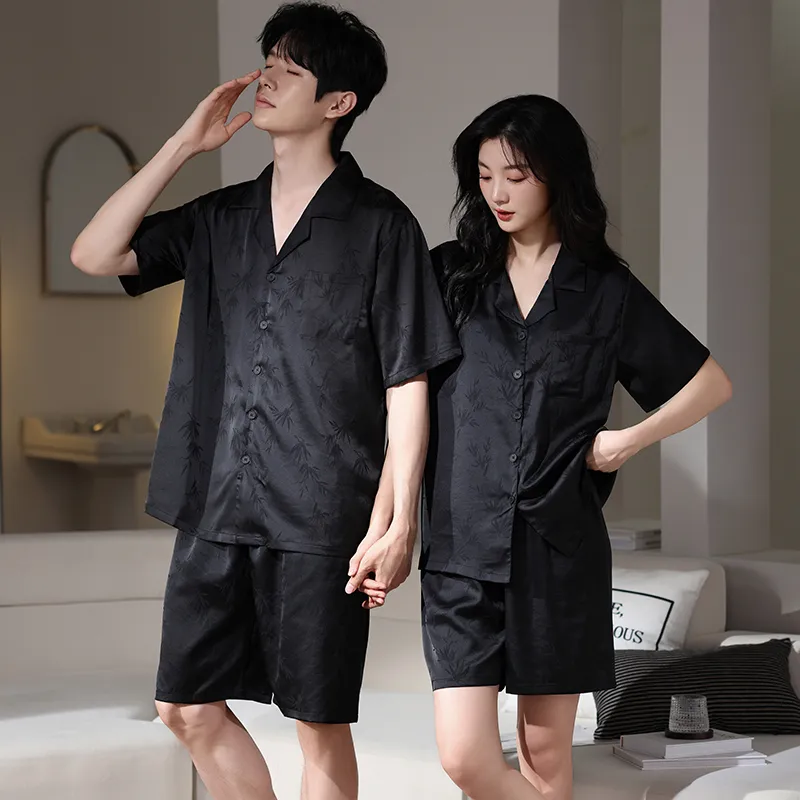 WANANNI Pajama Set Unisex Black-2