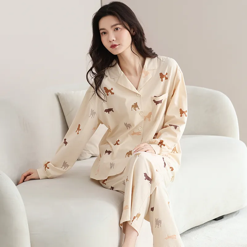 WANANNI Pajama Set Women's Apricot-3