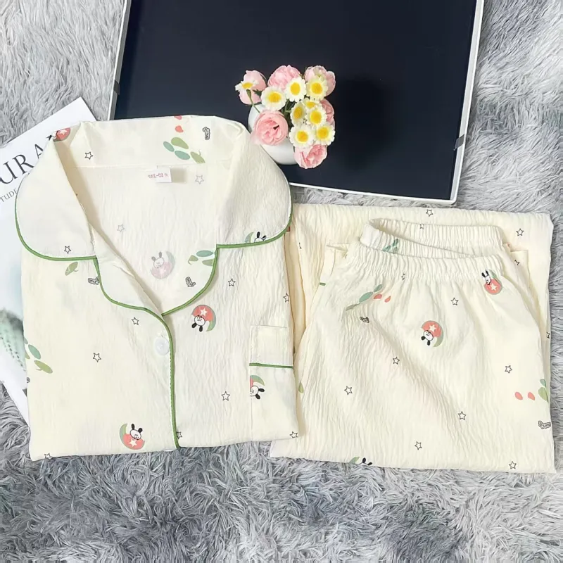 WANANNI Pajama Set Women's White-3
