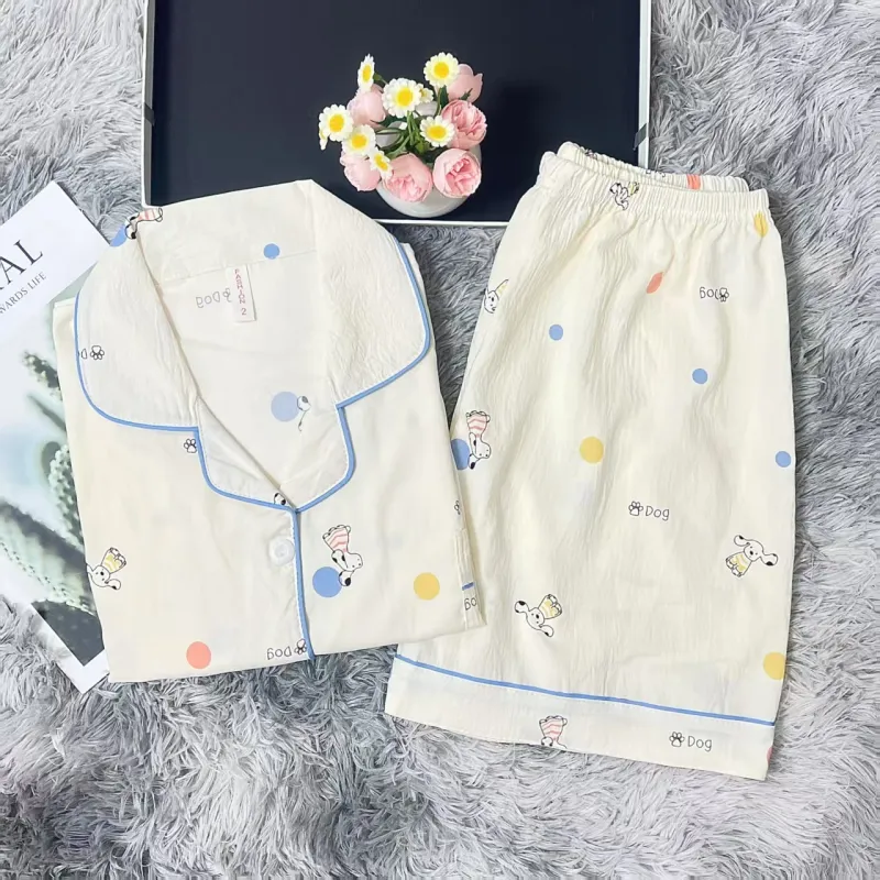 WANANNI Pajama Set Women's White-5