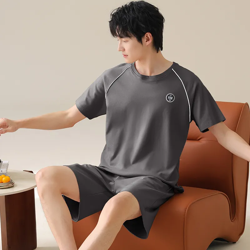 WANANNI Pajama Set Men's Dark Gray-4