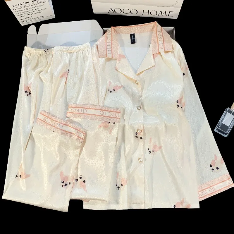 WANANNI Pajama Set Women's Shopping Bag Apricot-1