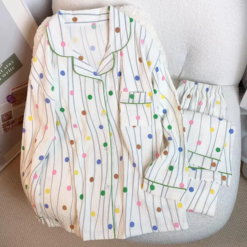 WANANNI Pajama Set Women's White-1