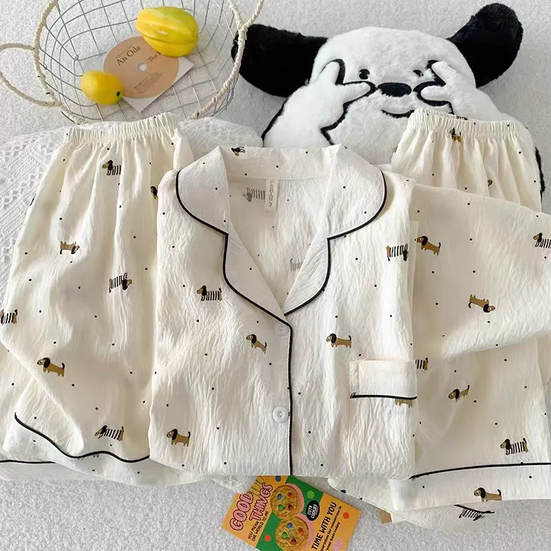 WANANNI Pajama Set Women's White-1