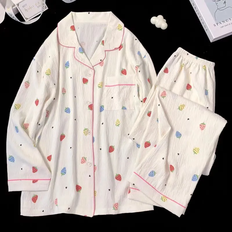WANANNI Pajama Set Women's White-1