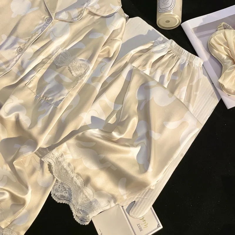 WANANNI Pajama Set Women's Champagne Gold-7