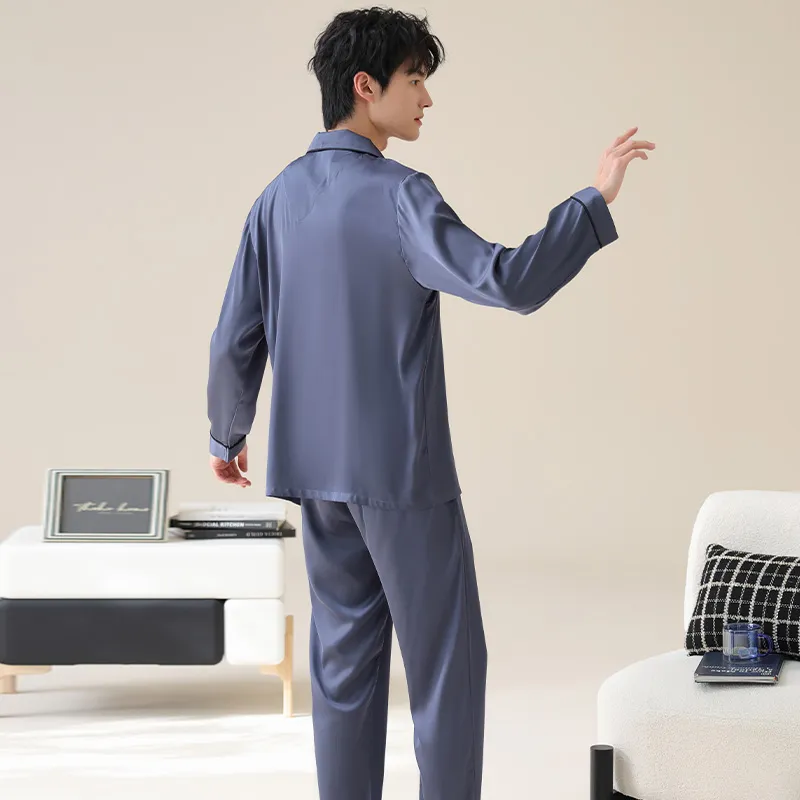 WANANNI Pajama Set Men's Royal Blue-7