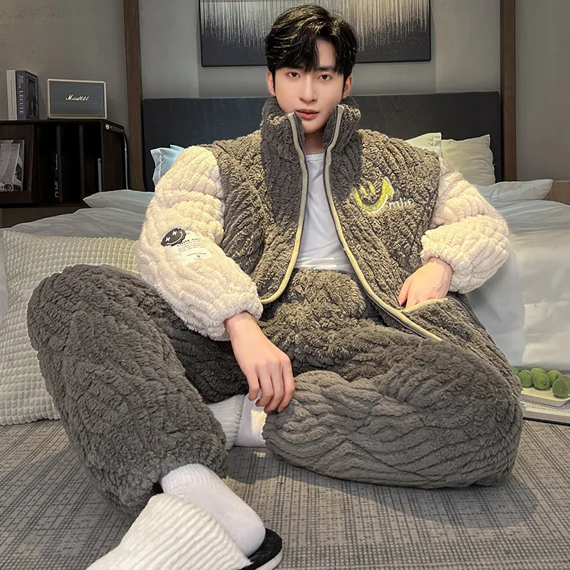 WANANNI Pajama Set Men's Dark Gray-5
