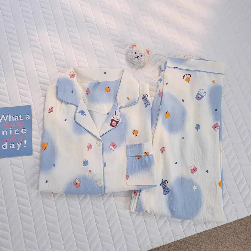 WANANNI Pajama Set Women's Sky Blue-1