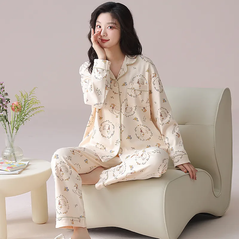 WANANNI Pajama Set Women's Apricot-2