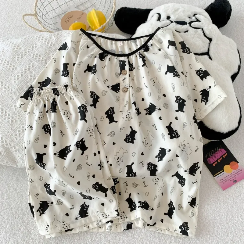 WANANNI Pajama Set Women's White-1