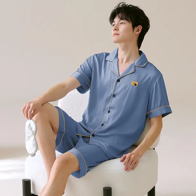 WANANNI Pajama Set Men's Dodger Blue-5