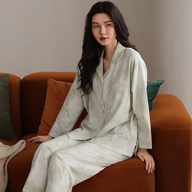 WANANNI Pajama Set Women's Light Green-1