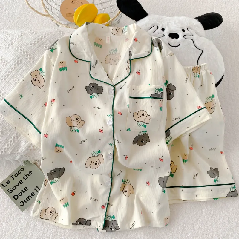 WANANNI Pajama Set Women's Apricot-2