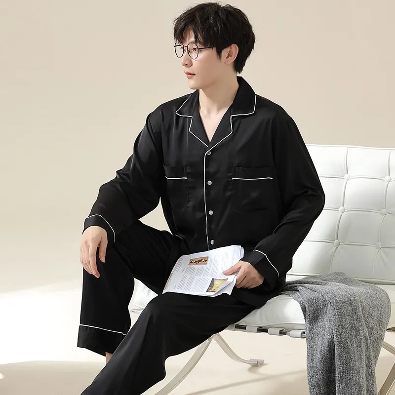 WANANNI Pajama Set Men's Shopping Bag/Box Black-1