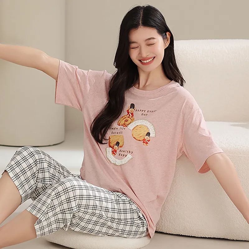 WANANNI Pajama Set Women's Pink-4