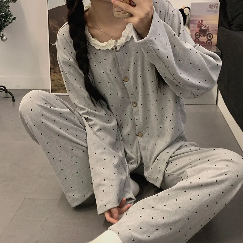 WANANNI Pajama Set Women's Gray-2