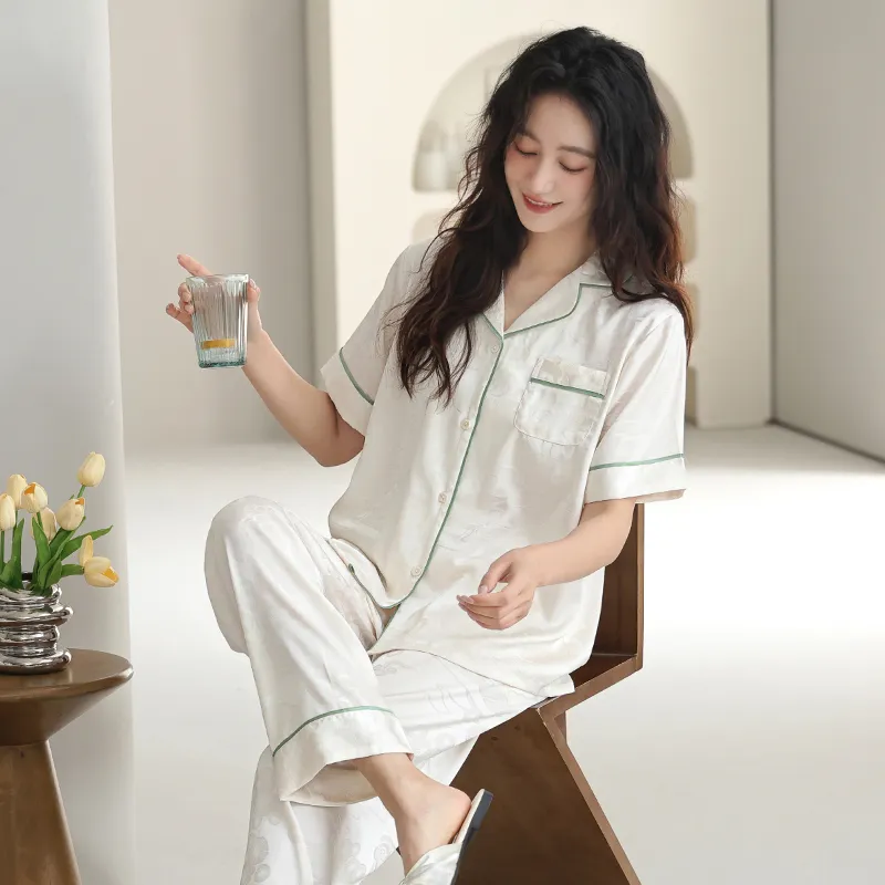 WANANNI Pajama Set Women's White-5