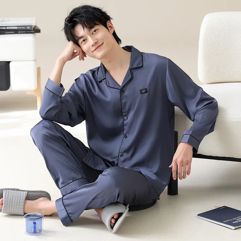 WANANNI Pajama Set Men's Royal Blue-1