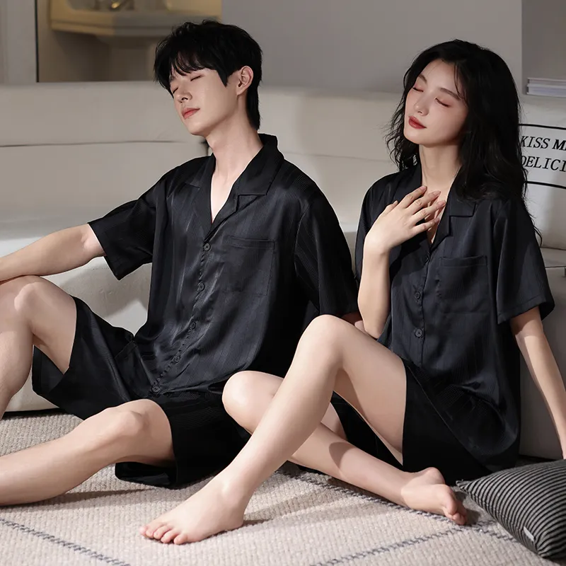 WANANNI Pajama Set Unisex Black-7