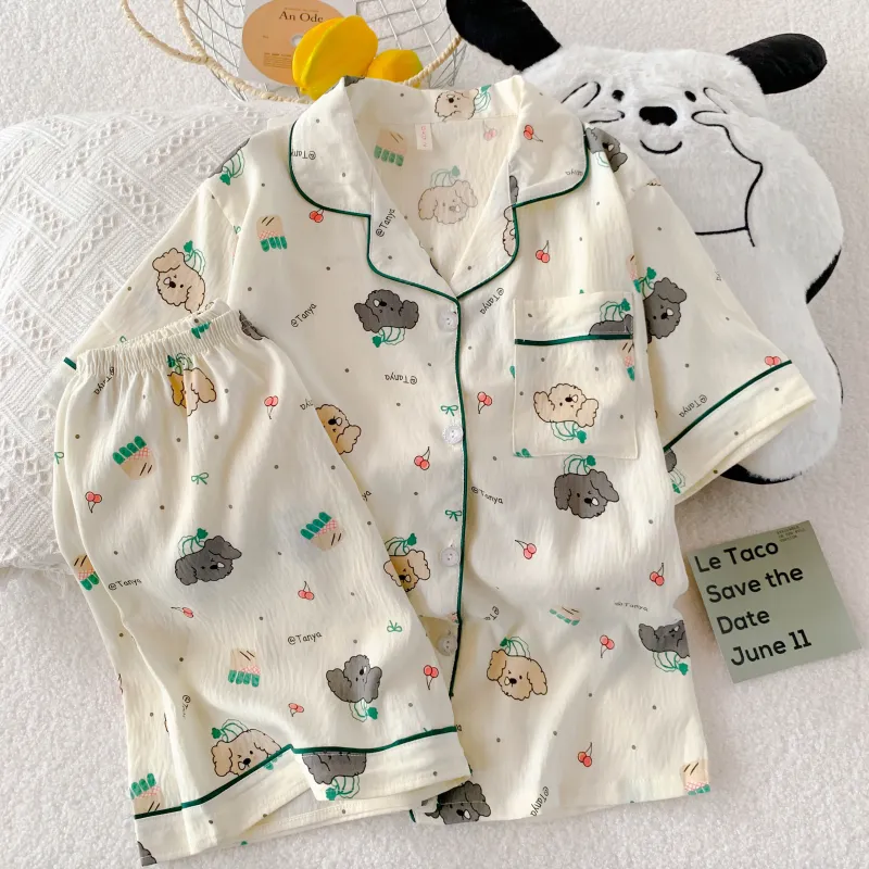 WANANNI Pajama Set Women's Apricot-1
