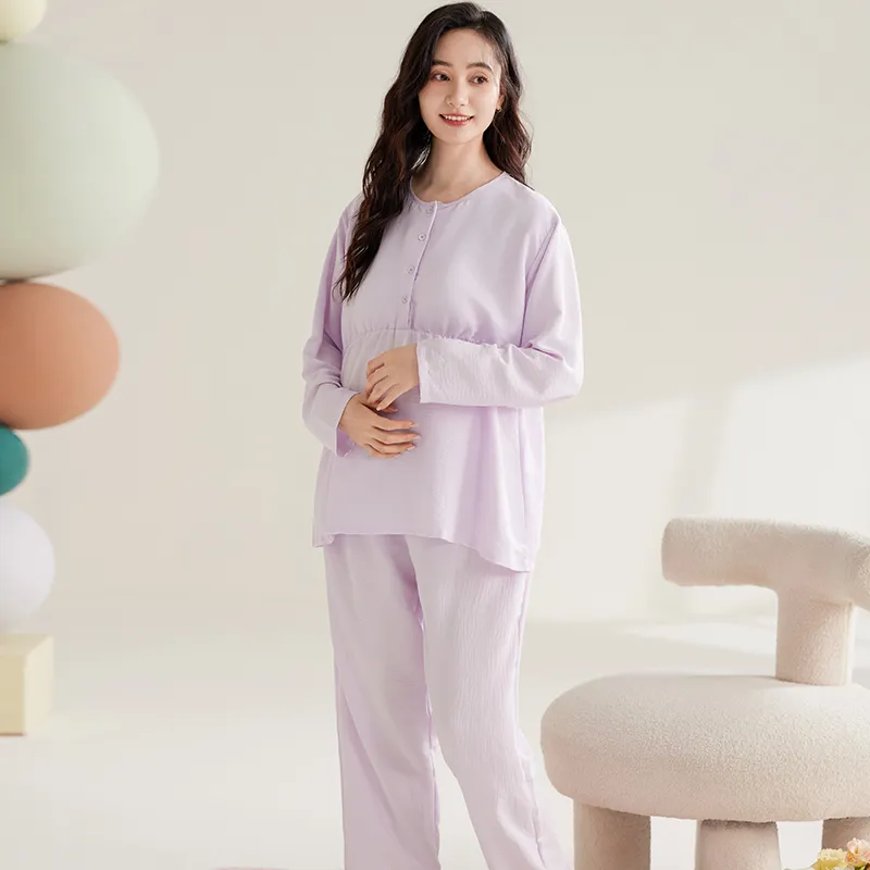 WANANNI Pajama Set Women's Light Purple-7