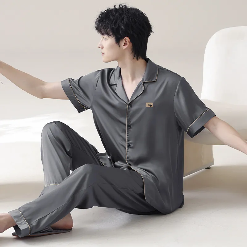 WANANNI Pajama Set Men's Dark Gray-4
