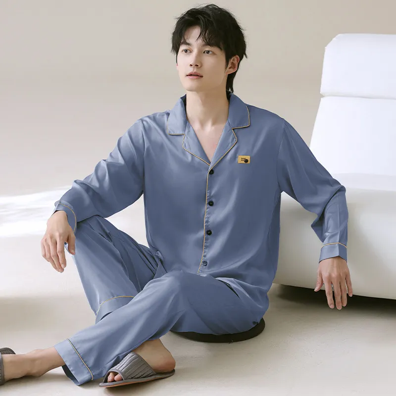 WANANNI Pajama Set Men's Dodger Blue-4